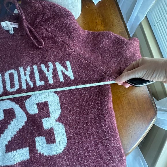 Hazel Moon Hoodie Red Sweater size M - Picture 3 of 6
